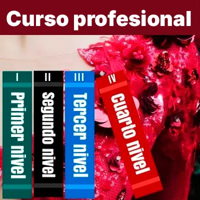 Curso de bordado profesional en pedrería en 4 niveles: principiante, intermedio, avanzado y experto