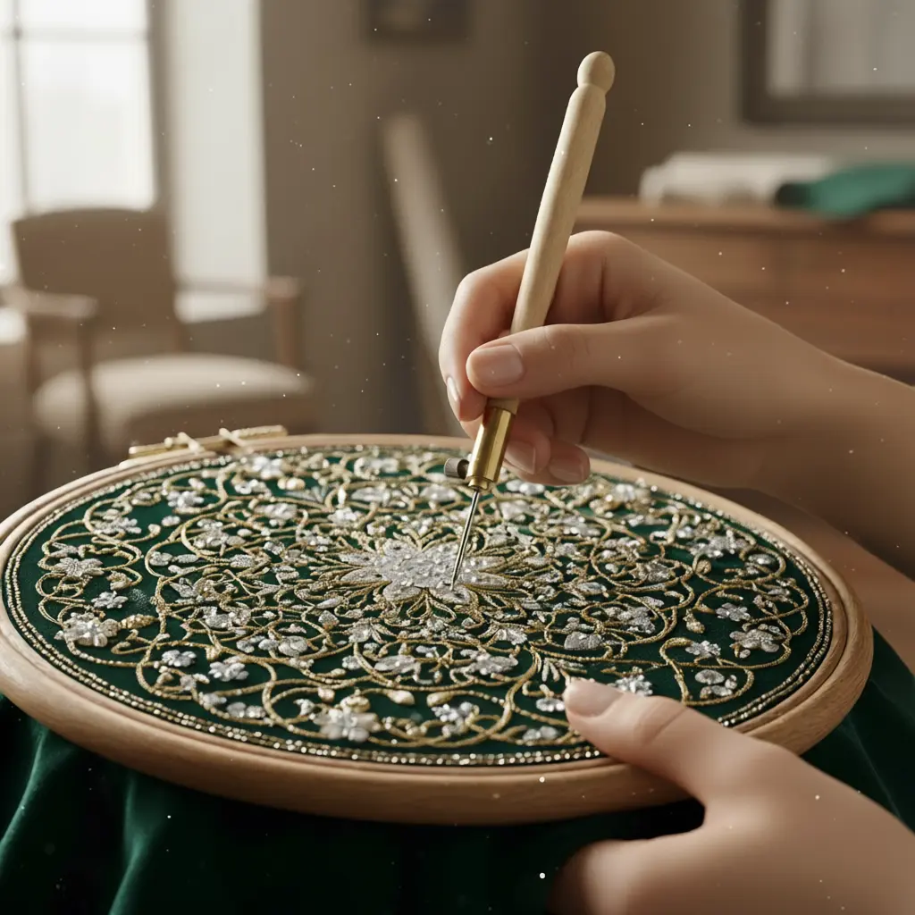 introducción al bordado en pedrería